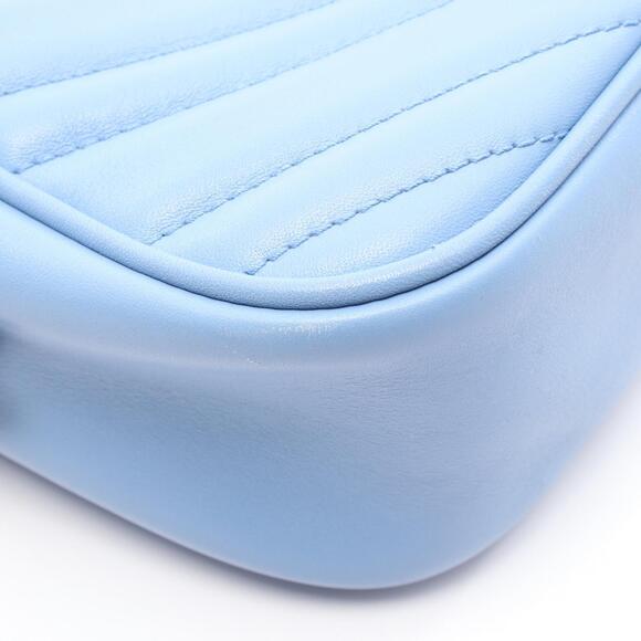 Gucci GG Marmont Shoulder Bag Leather Blue - Picture 5 of 7